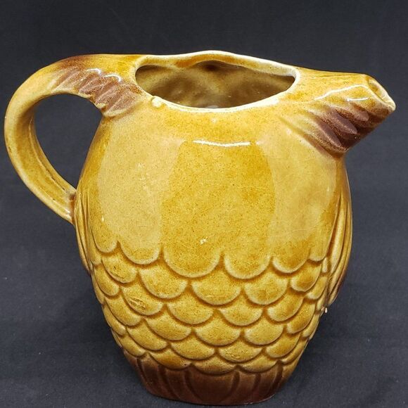 Ceramic Gold Owl Creamer and Salt & Pepper Set - Picture 4 of 14